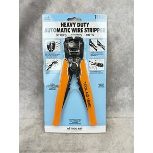 Tool Aid 18950 Automatic Wire Stripper Heavy Duty 10-26 AWG Cuts Crimps